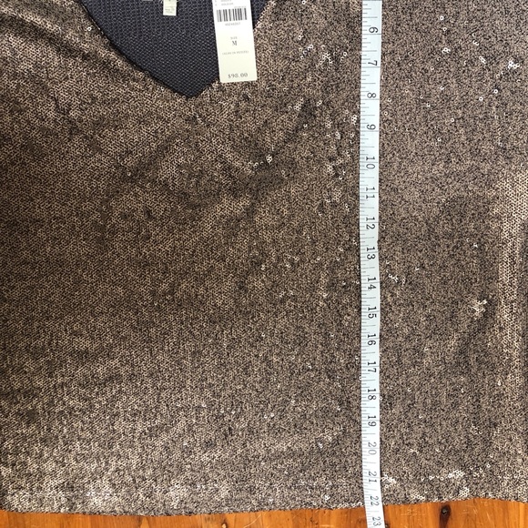 NWT Anthropologie Deletta sequin shirt, sz M - Picture 7 of 7